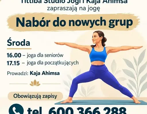 Joga w Gminnym Ośrodku Kultury w Cycowie – zapisy już trwają