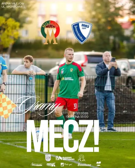 Tur Milejów zagra w sobotę z Janowianką. Początek o 15:00