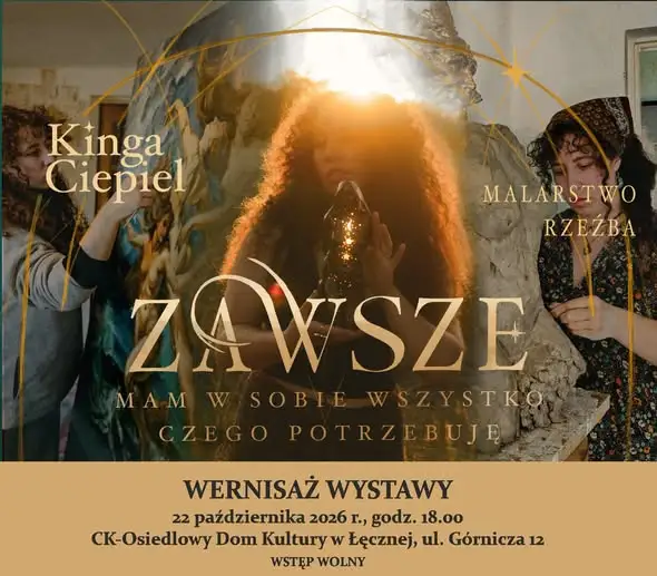 Wernisaż Kingi Ciepiel w Łęcznej – malarstwo i rzeźba w Osiedlowym Domu Kultury