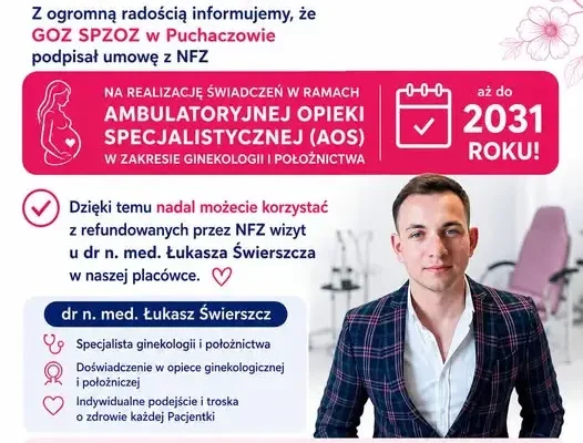 Ginekologia w Puchaczowie z umową z NFZ do 2031 roku