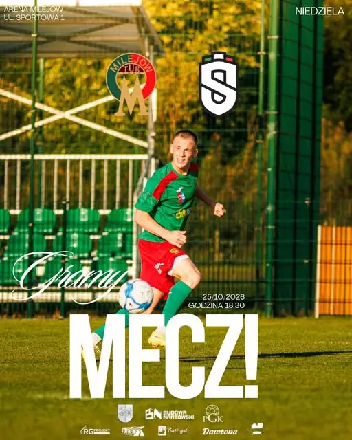 Zmiana miejsca i godziny meczu Tura Milejów ze Świdniczanką Świdnik