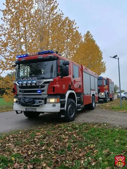 Pożar sadzy w Zaróbce – akcja strażaków z Cycowa i Łęcznej